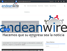 Tablet Screenshot of andeanwire.com